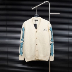 AMIRI Long Sleeve Knitted Cardigan Coat