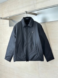Prada triangle logo zipper down jacket outerwear